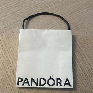 Pandora mini White Shopping Bag